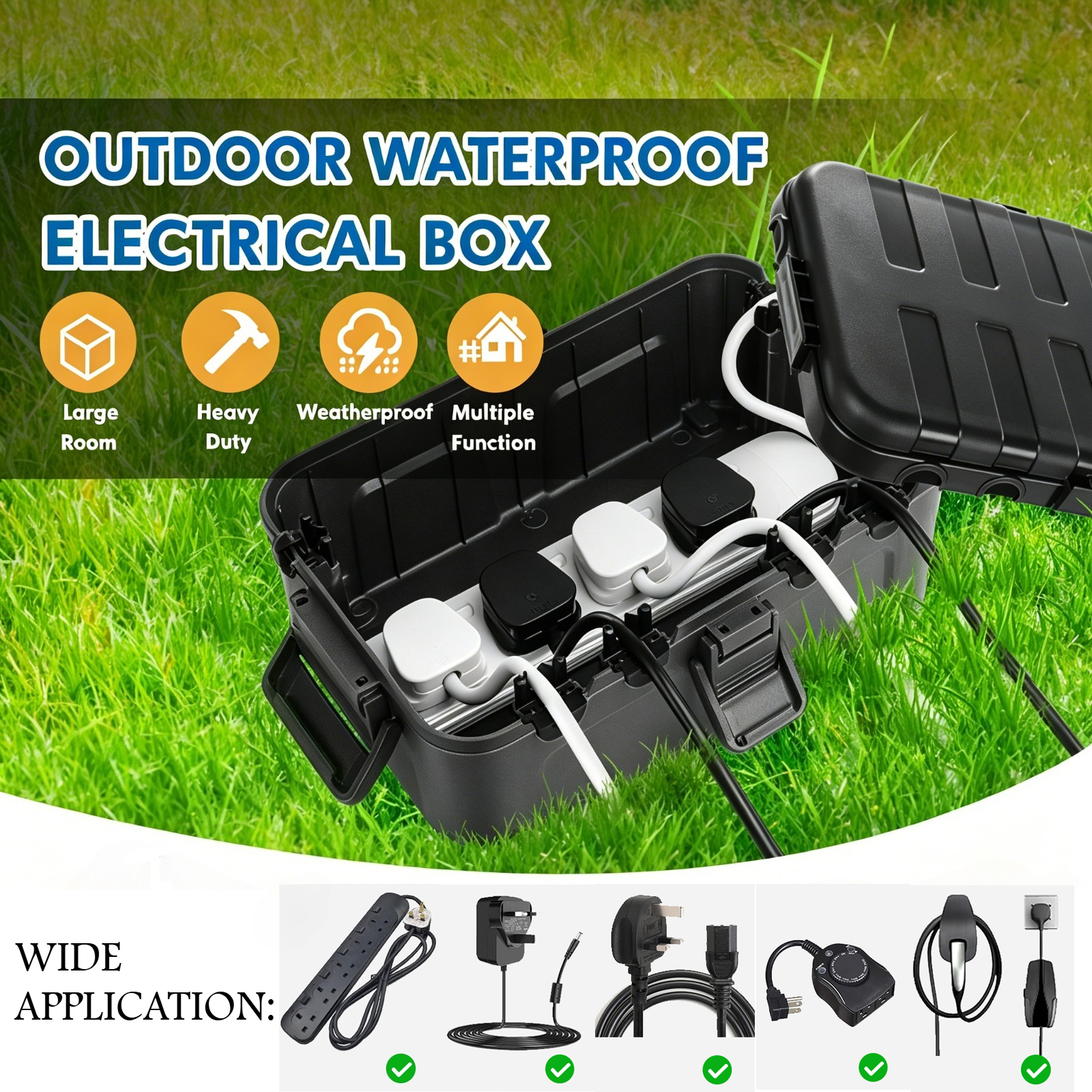 Outdoor Power Adapter - Restmo Large Outdoor Electrical Box Waterproof