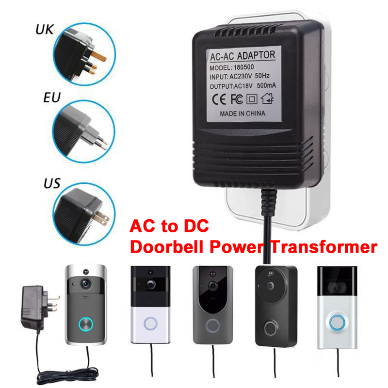 US UK EU Plug 18V AC to DC Tra - Outdoor Power Adapter Ring incelemesi ve fiyatı