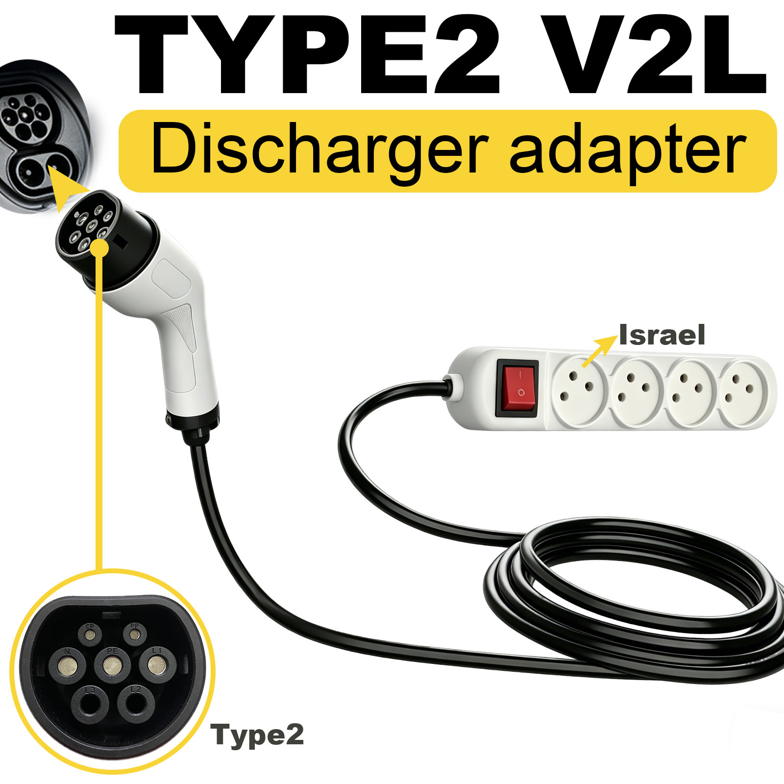 Type2 V2L Discharge Adapter Is - Outdoor Power Adapter incelemesi ve fiyatı