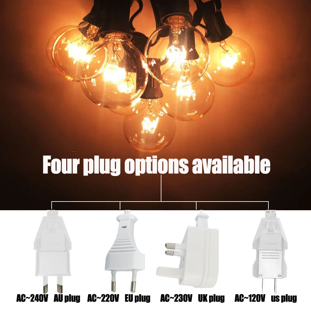 Vintage G40 Clear Bulb String  - Outdoor Power Adapter incelemesi ve fiyatı