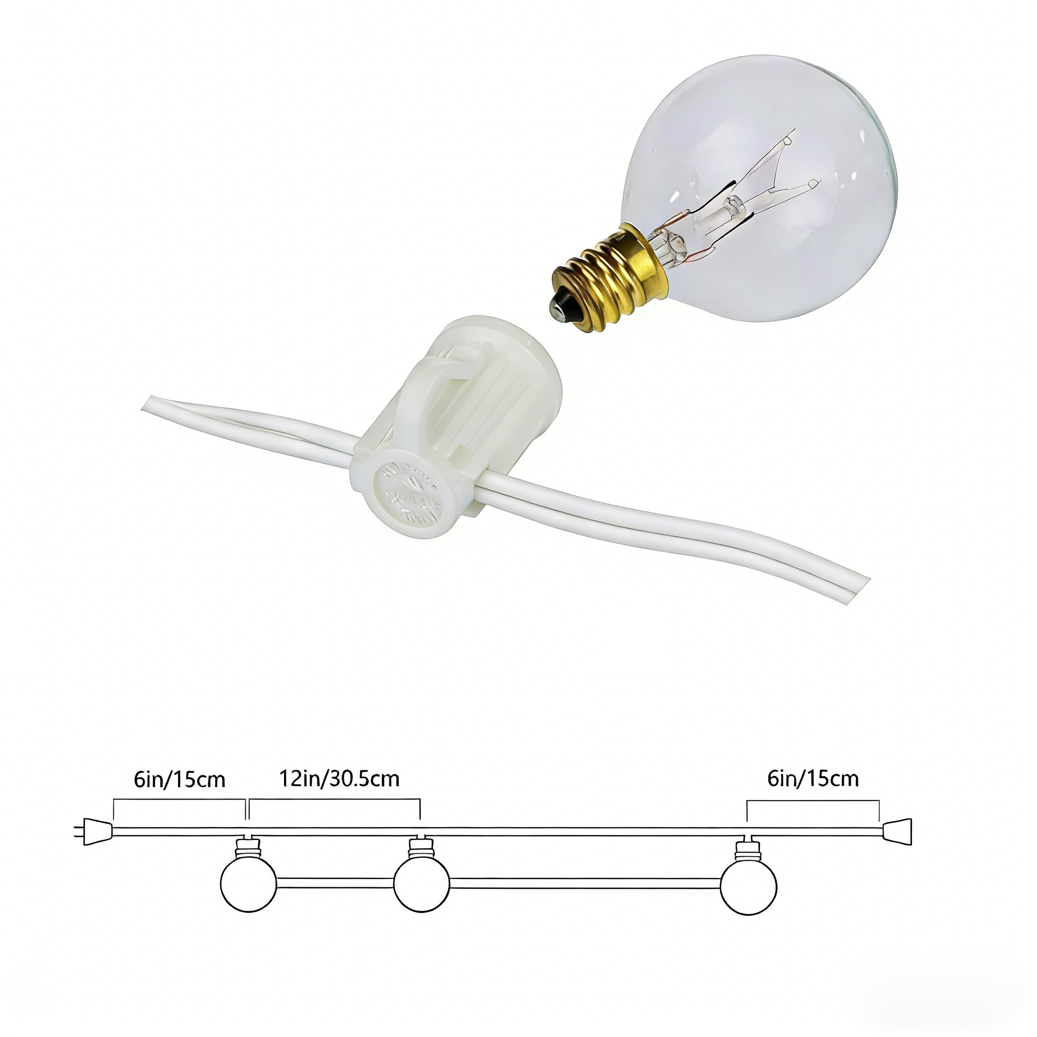 Vintage G40 Clear Bulb String  - Outdoor Power Adapter incelemesi ve fiyatı