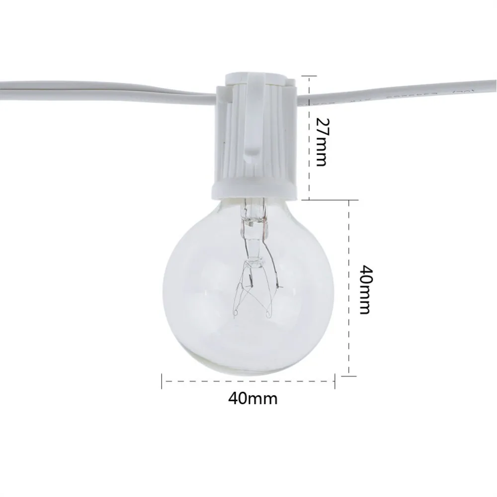 Vintage G40 Clear Bulb String  - Outdoor Power Adapter incelemesi ve fiyatı