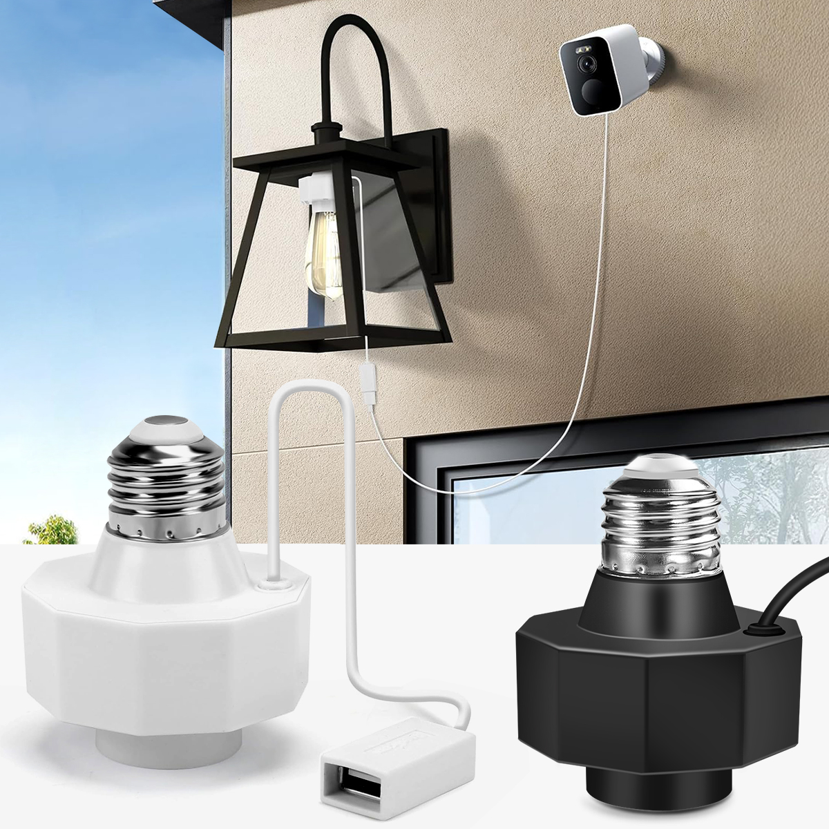 USB Light Socket Outlet Adapte - Outdoor Power Adapter Ring incelemesi ve fiyatı