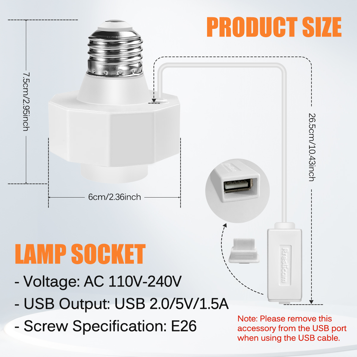 USB Light Socket Outlet Adapte - Outdoor Power Adapter Ring incelemesi ve fiyatı
