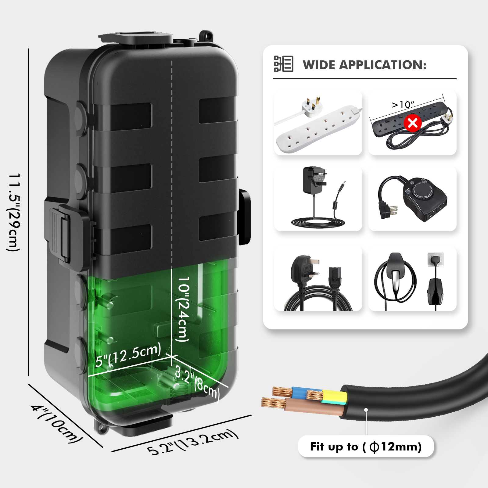 Medium Outdoor Electrical Box, - Outdoor Power Adapter incelemesi ve fiyatı